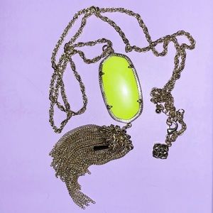 Neon Yellow Rayne Necklace
